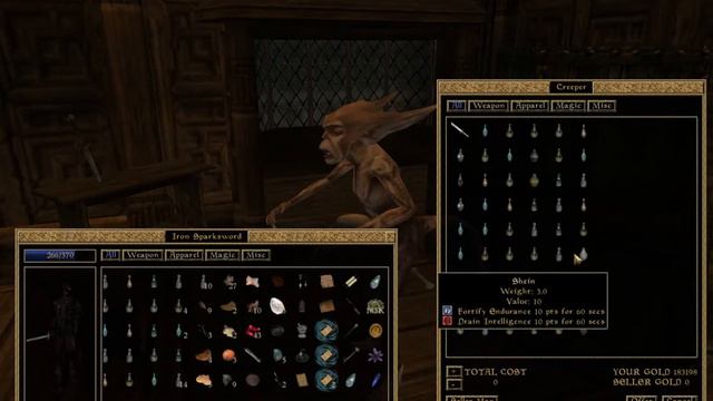 Morrowind - Location of Creeper Merchant смотреть онлайн
