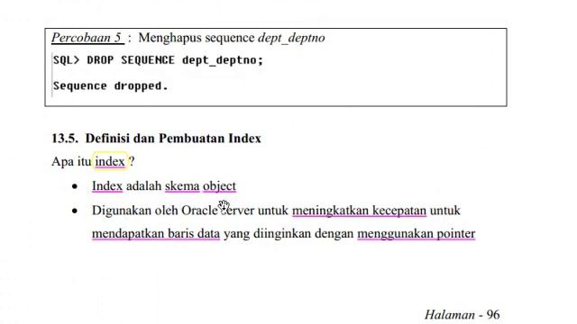 Praktikum Oracle Database 13 - Sequence, Index, dan Synonym смотреть онлайн