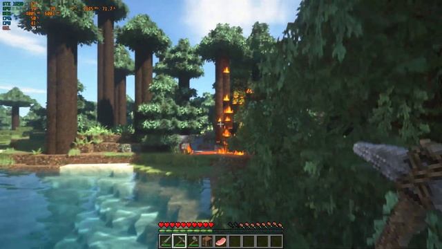 Realistic Minecraft 1.19.3 GTX 1650 + I5 10400F 1080P @ 45 FPS смотреть онлайн