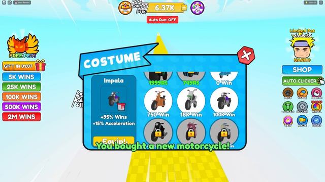 Level 1 vs Level 999 FASTEST BIKE in Roblox! смотреть онлайн