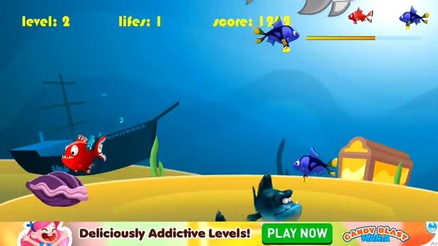 Hungry Fish 3D a 3D arcade game for iphone and android devices смотреть онлайн
