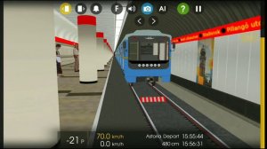 [Hmmsim 2]. Покатушки на поезде метро 81-718/719 по линии М2 Будапештского метрополитена