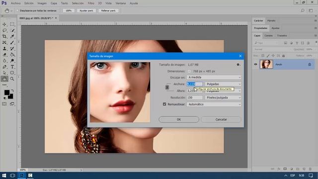 Cómo cambiar la resolución de una imagen en Photoshop смотреть онлайн
