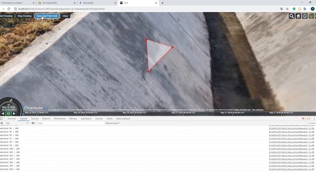How to get points grid in a polygon in Cesium js смотреть онлайн