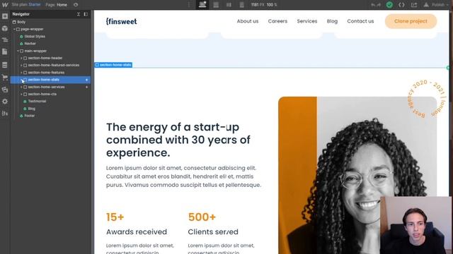 Structure | Productivity Series for Client-First Webflow Style System смотреть онлайн