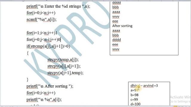 SORTING ARRAY OF STRING | SORTING LIST OF STRING (HINDI) смотреть онлайн