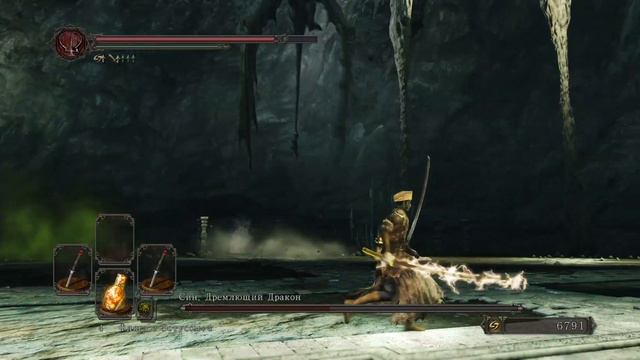 DARK SOULS™ II: Scholar of the First Sin босс Син, Дремлющий Дракон смотреть онлайн