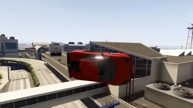 БЕЗУМНЫЕ прыжки в Гта 5 =Gta 5= смотреть онлайн