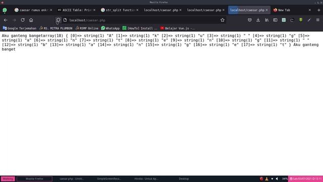 Membuat Aplikasi Enkripsi Caesar Chiper PHP смотреть онлайн