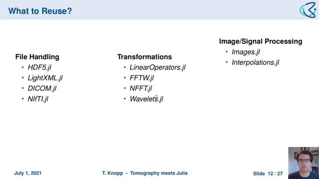 Tomographic Image Reconstruction with Julia | Tobias Knopp | JuliaCon2021 смотреть онлайн