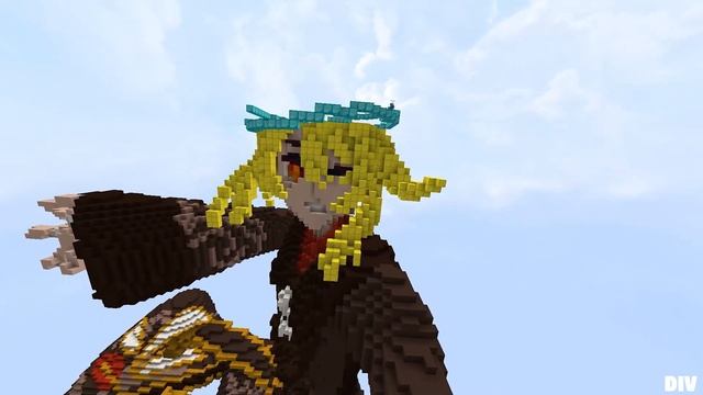 Hu Tao in minecraft! Постройка Ху Тао в майнкрафт! Minecraft TImeLapse смотреть онлайн