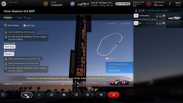 GT7 Racing at Daytona Gr3 BOP part 2 смотреть онлайн