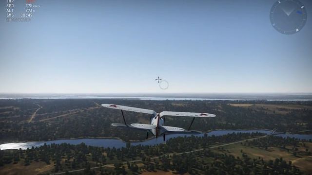 War Thunder. Взлёт, посадка. Самолёт И-15К смотреть онлайн
