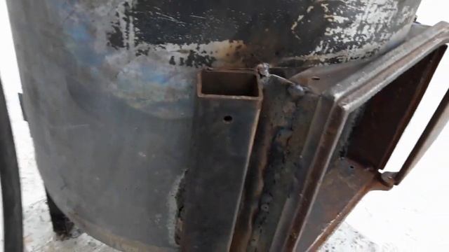Печь для казана из водонагревателя своими руками. смотреть онлайн