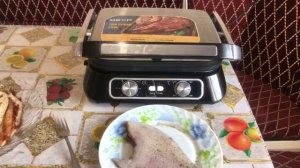 Готовим на гриле рыбу-камбалу.