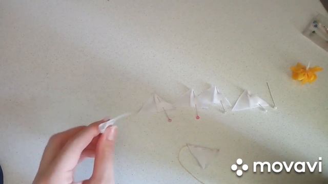 Заколочки из репсовой ленты/ нарциссы/DIY/Headlines from the repse tape «Narcissists» смотреть онлайн