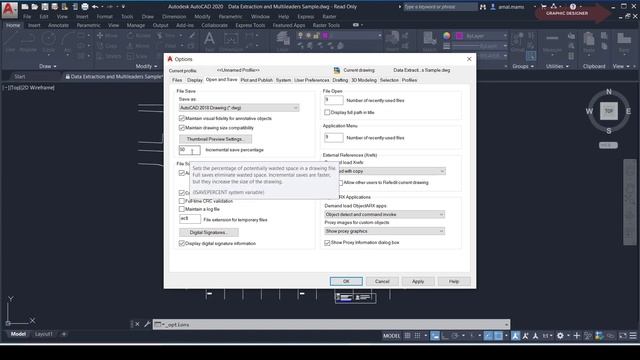اتوكاد للمبتدئين ضبط حفظ الملفات اتوماتيك فى البرنامج | Autosave in Autocad смотреть онлайн