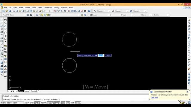AutoCAD 2007 TUTORIALS -12- Move смотреть онлайн