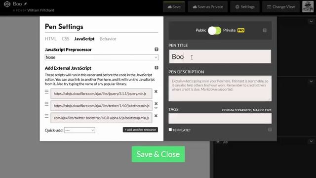 CodePen and BootStrap v3 & v4 смотреть онлайн