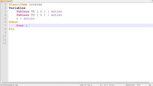 Exercice corrigé #42: Algorithme qui inverse les éléments d'un tableau (Darija) смотреть онлайн