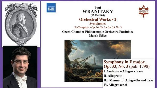 Paul Wranitzky (Pavel Vranický): Symphony in F major, Op.33 No.3, Marek Štilec (conductor) смотреть онлайн