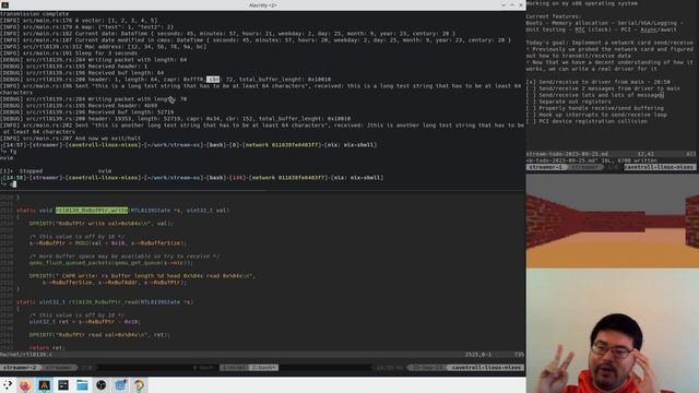 Ethernet driver async read/write for my rust OS смотреть онлайн