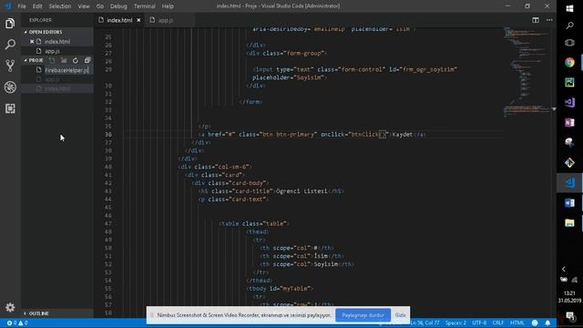 Basit Web Uygulaması 4 Javascript ile Firebase ' e veri göndermek Firebase + Javascript смотреть онлайн