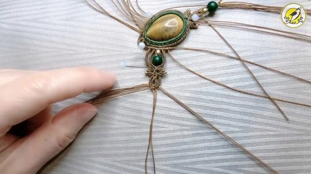 Macrame by Afeng: 2021-33｜Macrame Tutorial｜Macrame Necklace｜Autumn evening｜编绳｜DIY｜ смотреть онлайн