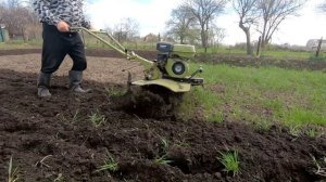 Культивация огорода Мотоблоком 2021 ??? Мотокультиватор в работе