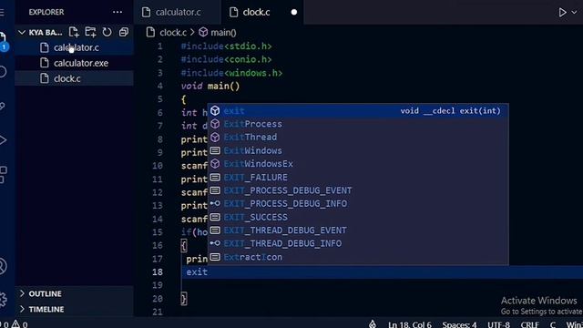 how to make clock in c language смотреть онлайн