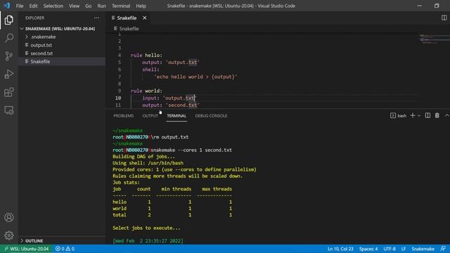 Snakemake #1 Writing Your First Snakefile