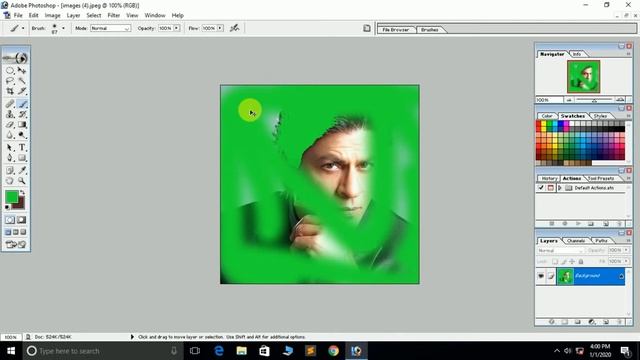 How to Use Magic Wand Tool, Brush Tool and Pencil Tool in Photoshop Tutorial for Beginners in Hindi смотреть онлайн