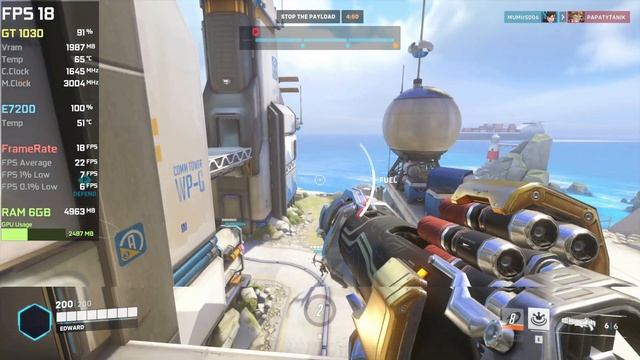 GT 1030 + Core 2 Duo + 6GB RAM | Overwatch 2 смотреть онлайн