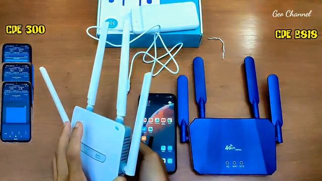 CPE B818 Vs CPE 300 Vs Huawei B 618 SpeedTest