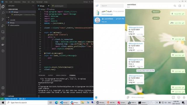 قسمت چهارم آموزش پایروگرام - pyrogram смотреть онлайн