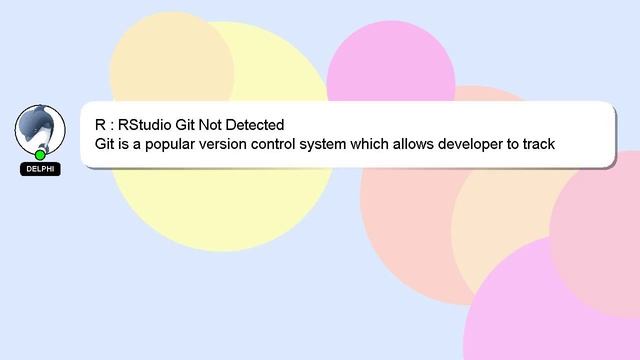 R : RStudio Git Not Detected смотреть онлайн