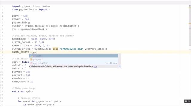 Learning Python 12: Using sprites (images) with Pygame смотреть онлайн