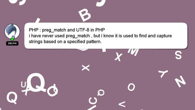 PHP : preg_match and UTF-8 in PHP смотреть онлайн