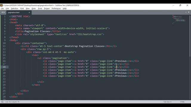Pagination Classes in Bootstrap (HINDI / URDU) #bootstrap #html #css смотреть онлайн
