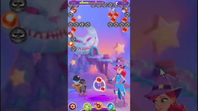 Bubble Witch 3 Saga Level 125 ~ 2 stars ~ no boosters смотреть онлайн