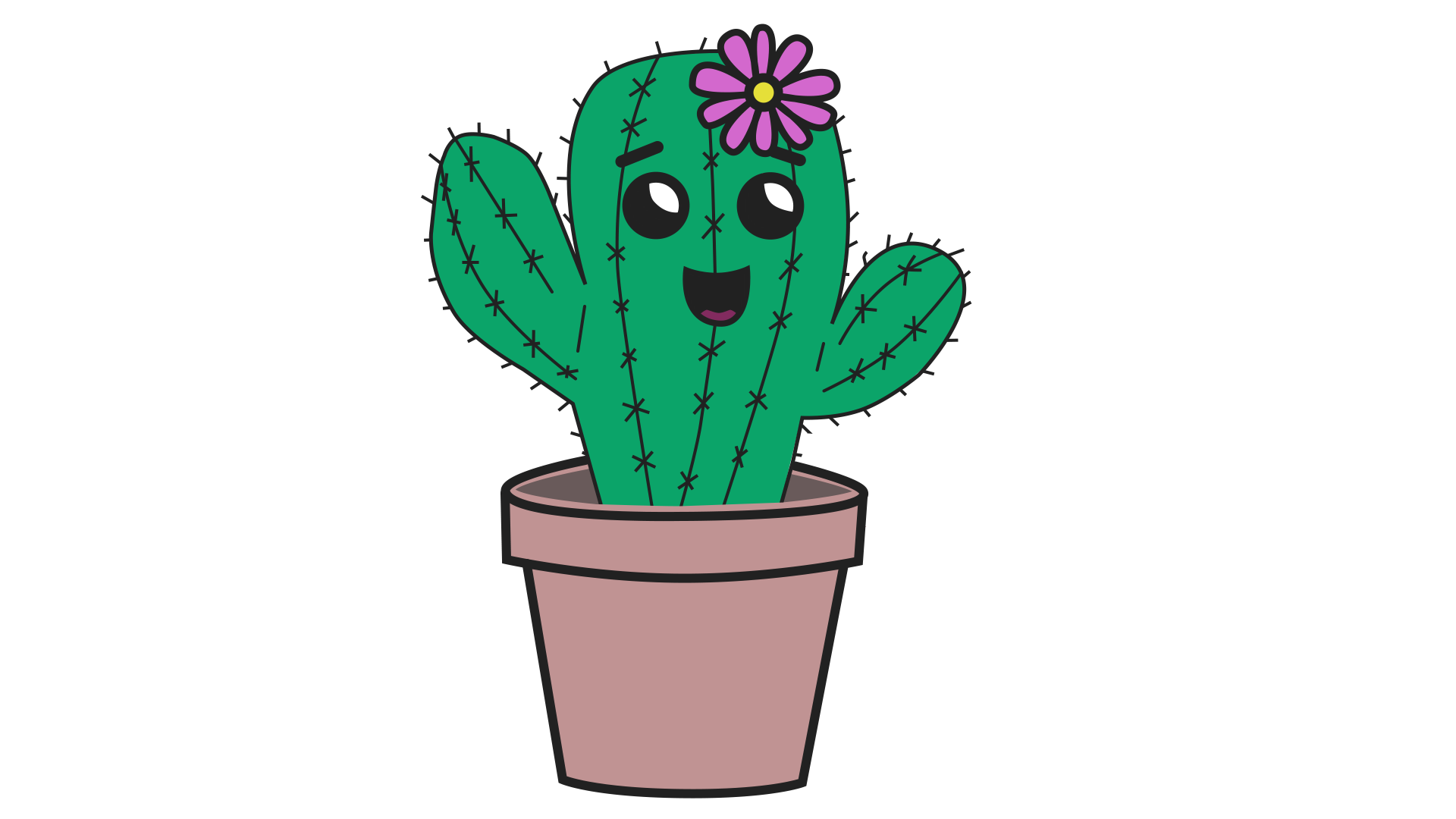 Как нарисовать кактус смотреть онлайн