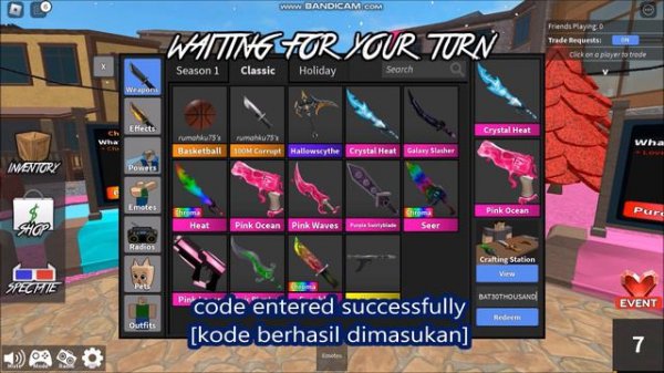 *ALL CODES WORK* [💘UPD!] WS10'S MM2 ROBLOX | NEW CODES | FEBRUARY 13, 2024