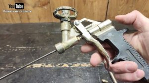 Как очистить пистолет от монтажной пены.  Очистка пистолета пенного