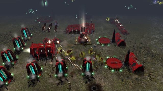 Exorcists vs Death Guard - Survival - Unification Mod - Warhammer 40K Dawn Of War Soulstorm смотреть онлайн