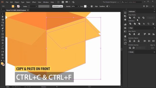 Design Process : Design a 3D BOX in Illustrator CC 2017 смотреть онлайн