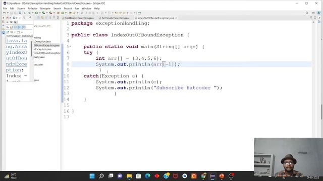 Index Out Of Bound exception #java #learn #filehandling #explore смотреть онлайн