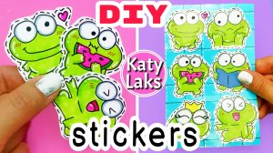 ?Как сделать наклейки/наклейки лягушки/Как нарисовать лягушку