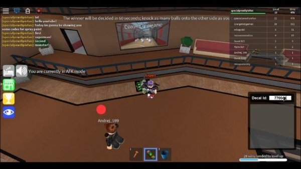 SPRAY PAINT CODES IN EPIC MINIGAMES!!