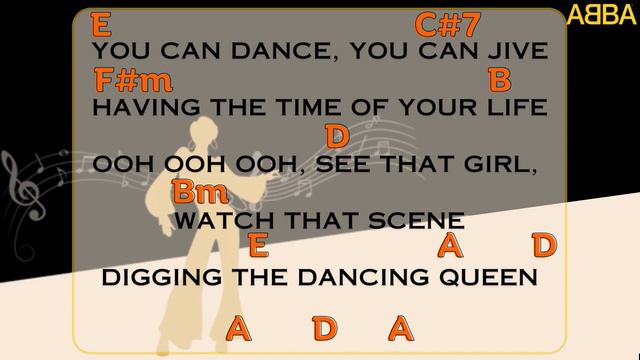 Abba - Dancing Queen - Lyrics And Chords