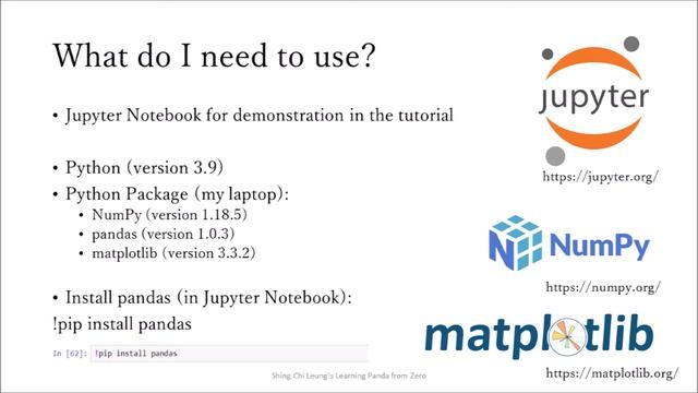 Learning Pandas from Zero: Ch. 1 Introduction смотреть онлайн